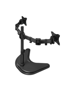 Brateck North Arc Dual Monitor Stand, Dual Arm Mount for Two Screens, Multi-Screen Desktop Expansion Base with Height-Adjustable Floating Bracket E270-2