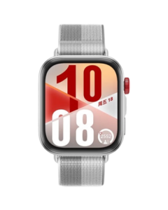 HUAWEI WATCH FIT 4 Phantom Silver Woven Strap - Huawei Sports Smartwatch, Ultra-Thin Large Screen, Trendy Fitness Fit4