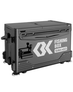 simago XIMANDO Fishing Box with Backrest, Extra Thick & Ultra-Light, No Assembly Required, Multi-functional for Wild Fishing, with Adjustable Feet, Thunder 32L High Configuration