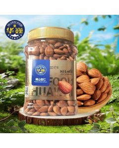HUAWEI FOOD Roasted Wild Almonds 460g, Naturally Sun-Dried, Hand-Selected for Plump Kernels