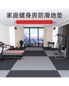 JINGBANG Gym Foam Floor Mat Puzzle Mat Yoga Mat Taekwondo Mat Black & Gray Dual-Sided 1*1m*4CM