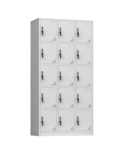 Stardust Locker Storage Cabinet, Home Steel Locker for Food Factory Employees, 15-Door Lockable Storage Cabinet for Shoes and Bags