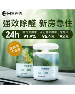 NetEase Yanxuan Solid Car Air Freshener, 2-Pack Fruit Scented Car Perfume for Odor and Formaldehyde Removal, Car Fragrance Decor