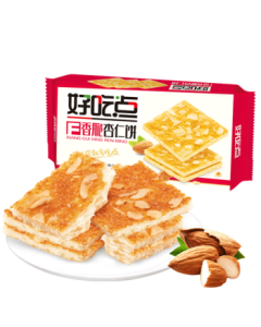 Good Eats Crispy Almond Cookies 208g, Snack for Leisure, Breakfast Biscuits, Office Sharing Treat