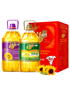 Fortune Sunflower Seed Oil + Corn Oil Premium Gift Set Bulk Purchase Box 3.09L*2