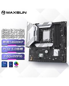 MAXSUN MS-Terminator B760M D4 WIFI V2 Supports DDR4 CPU 12600KF/13490F/14600KF (Intel B760/LGA 1700)