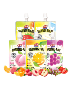 Qinqin Suckable Juice Jelly 60g*5 Sticks Snack 0 Fat Multi-Flavored Combo Individually Wrapped