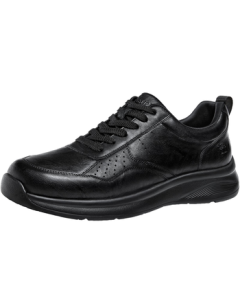 CAMEL Men's Comfortable Commuting Casual Light Business Sports Leather Shoes G15A220076 Black 40