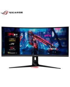 ASUS ROG 34.14-inch IPS 2K 1.07 Billion Colors HDR400 1900R Curved Overclocked 180Hz 1ms Gray-to-Gray G-Sync Gaming Monitor XG349C