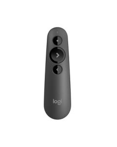 Logitech R500S Wireless Presenter Laser Pointer PPT Clicker with Dual Bluetooth Connectivity, Compatible with Mac and iOS, Black