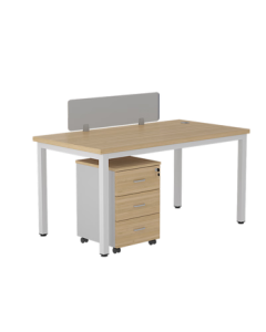 Naigao Office Desk Workstation Single 1.2m Partition Workstation Office Staff Desk and Chair Set Simple Modern Steel Frame