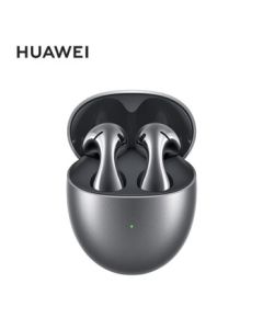 HUAWEI FreeBuds 5 Semi-In-Ear Noise Cancelling Bluetooth Earbuds - Waterdrop Design, Low Latency for Music & Gaming, Dual HD Audio for Sports, Ultimate Edition - Frost Silver