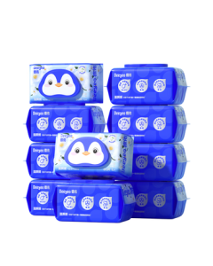 Deyou Camellia Wet Toilet Paper Family Pack 80 Sheets * 10 Packs, Flushable Wet Wipes for Toilet Use, Feminine Wet Wipes