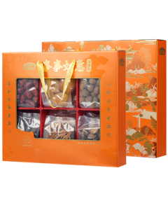Yanzhifang Dried Mushroom Gift Box 930g - Mid-Autumn Festival Gift, Corporate Bulk Purchase (Includes Hericium, Black Fungus, Shiitake, Longan, Red Dates, Goji Berries)