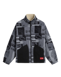 Li-Ning Sport Windbreaker for Teens, Unisex Fleece-Lined Warm Sports Jacket YFDV087