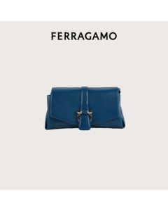Ferragamo Women's Blue Shoulder Bag 0779065 Gift for Girlfriend