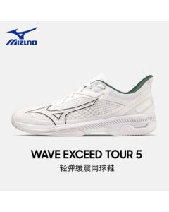 Mizuno Tennis Shoes Tour5 Men's Youth Student Professional Pickleball Sports Shoes White Green 41