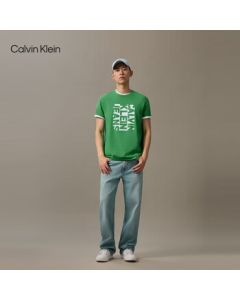 Calvin Klein Jeans 25 Summer Men's Casual Commuting CK Letter Print Pure Cotton Knit Short-Sleeve T-Shirt 4RB832G