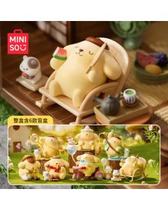 MINISO Pudding Dog Childhood Four Seasons Series Blind Box Figure Desktop Decoration Toy Birthday Gift for Girls (Complete Box Set)