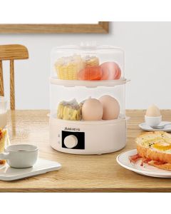 Aibely Fully Automatic Electric Steamer Multi-function Large Capacity Smart Egg Steamer Breakfast Machine Double-layer Breakfast Machine ABL-ZDQ9 Double-layer
