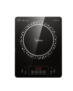 Midea Induction Cooker & Ceramic Cooktop 2200W High Power Household Blast Stir-Fry Durable Panel 8-Level Heat Ultra-Thin Induction Stove Hot Pot C22-RT22E01