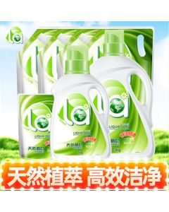 Mama's Choice Natural Plant-Based Laundry Detergent 17.6 lbs (Bottle 3kg + Bottle 1kg + Bag 1kg x4 + 500g) Clean & Fresh Scent