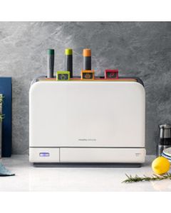 Morphyrichards Cutting Board and Knife Holder Set with Storage Rack MR1001