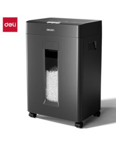Deli GA666P Paper Shredder - 5-Level Security Office & Home Document Shredder, Staples-Shredding Capable, 60-Min Continuous Operation, 8 Sheets per Pass, 23L (Upgraded from GA511)