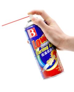 Biaozili Low-Temperature Starter, Cold Start Fluid, Rapid Engine Starter for Cars, 450ml/Bottle