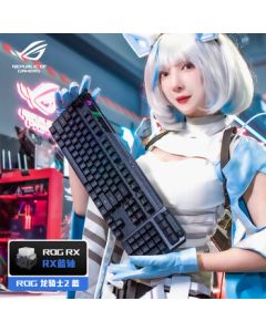 [Store Exclusive] ROG Strix Scope II Optical Blue Switch Mechanical Gaming Keyboard, Wired/Wireless Dual-Mode, Detachable TKL 87-Key/104-Key RGB Backlit RX Optical Switch Keyboard