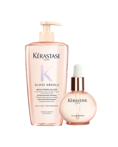 Kérastase Live Shopping Exclusive: Gloss Reflection Rose Shampoo + Pink Pearl Hair Oil Duo for Repair and Smoothness