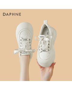 Daphne Women's Casual Shoes New Chinese-Style Versatile Sneakers Platform Elevator Shoes 4024101350 Beige 39