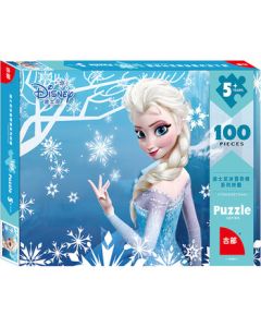 Disney 100-Piece Children's Puzzle Toy - Frozen Princess Home Decoration Boxed Puzzle Birthday Gift