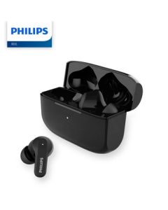 PHILIPS True Wireless Bluetooth Earbuds with Call Noise Cancellation, Smart Touch Control, Bluetooth 5.2, Compatible with Apple, Huawei, Xiaomi, and Android Phones - TAT3256 Black
