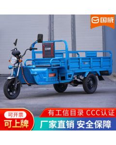 Guowei (GUOWEI) Shenbao 5A Electric Tricycle Motorcycle - Heavy-Duty Agricultural Cargo Transport, Thickened Frame, 60V20A Hill-Climbing Model