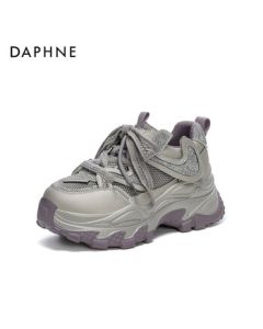 Daphne Platform Chunky Sneakers Women's New Autumn Winter Sports Shoes Cotton Shoes 4025404255 Purple Size 39