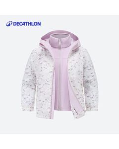 Decathlon Kids 3-in-1 Jacket for Boys and Girls, Detachable Fleece Lined Spring Warm Jacket - 5592860