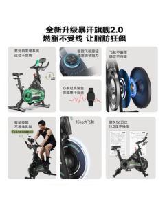 SHUA Guardian Exercise Bike - Home Use Self-Generating Smart Resistance Magnetic Indoor Bicycle SH-B386G