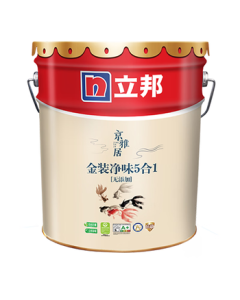 Nippon Paint Latex Paint Jingyaju Gold Series Odor-Free 5-in-1 Interior Wall Paint, Mold-Proof & Additive-Free, 18L (Approx. 25kg)