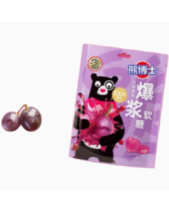 Dr. Xufuji Bear Bursting Juice Gummy Giant Grape Bag 60g lscp-6545-3