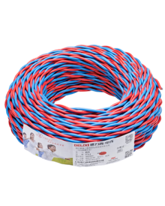 DELIXI (DELIXI) Wire and Cable RVS 2-Core 2.5mm² Power Cable Charging Cable Lamp Twisted Pair Flexible Wire Fireproof Cable