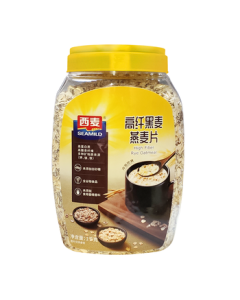 Seamild High-Fiber Rye Mixed Grain Oatmeal 1000g Tub - Nutritious Breakfast Instant Cereal Meal Replacement