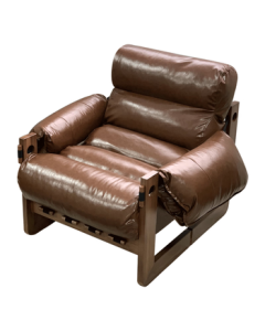 Jiayi Solid Wood Sofa Chair Mid-Century Jersey Chair Living Room Single Sofa Balcony Leisure Lazy Chair Vintage Recliner