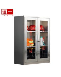TanYi 201 Stainless Steel Fire Cabinet Mini Fire Station Equipment Storage Cabinet (No Equipment Included)