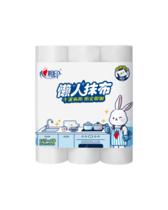Xinxiangyin Lazy Kitchen Wipes, 25 Sheets x 3 Rolls, Thick & Absorbent, Disposable Kitchen Towels for Dry & Wet Use