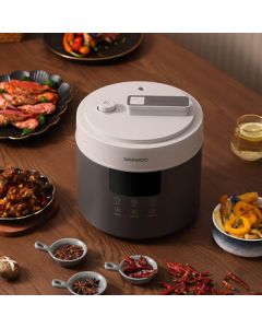 Daewoo High-Pressure Cooking Smart Multi-Function 4L Electric Pressure Cooker DYYL-4027, Space Gray, 4L
