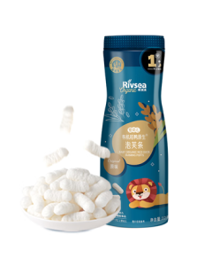 Growing Fun Organic Baby Calcium Puff Sticks Original Flavor 32g, Infant Snacks, Rice Duck Native Low-Allergenic 6M+