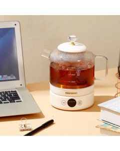 DAEWOO Home & Office Multi-function Automatic Mini Tea Kettle DY-ZC03 White