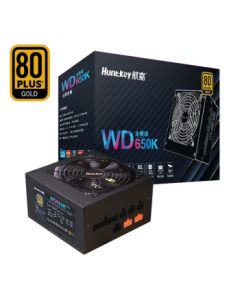 Huntkey WD650K Full Modular 650W Gold Power Supply (80PLUS Gold/Single Rail 50A/Full Voltage/LLC+SR+DC-DC/Smart Temperature Control)