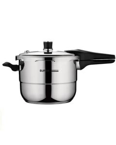 SUPOR Stainless Steel Reinforced Bottom Durable Pressure Cooker 20cm YS20E